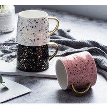 Load image into Gallery viewer, Ceramic Coffee Mug  Milk Cup Drinkware Starry Sky Pattern Teacup Simple and Creative Mugs luxury cup Christmas gifts
