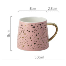 Load image into Gallery viewer, Ceramic Coffee Mug  Milk Cup Drinkware Starry Sky Pattern Teacup Simple and Creative Mugs luxury cup Christmas gifts
