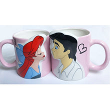 Load image into Gallery viewer, 2 pcs Cartoon Beauty and the Beast Mug Mrs Potts Chip Mugs Loves pair Kiss Cups Ceramic Coffee Tea Pot Cup Best Christmas Gifts
