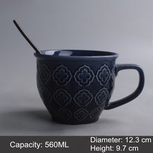 Load image into Gallery viewer, Mug Ceramic Milk Cup Of Tea Porcelain Coffee Mugs Salad Cup With Handle Xicara Caneca Tazas Para Cafe Free Shipping

