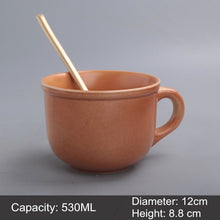 Load image into Gallery viewer, Mug Ceramic Milk Cup Of Tea Porcelain Coffee Mugs Salad Cup With Handle Xicara Caneca Tazas Para Cafe Free Shipping
